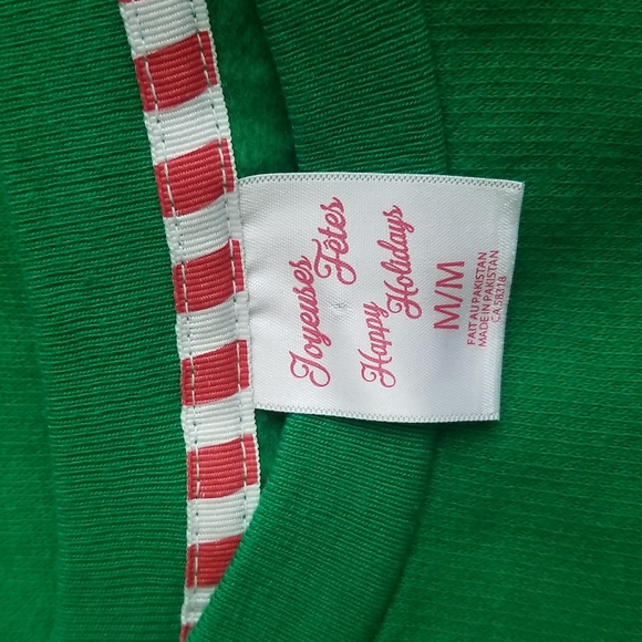 (M) Happy Holidays Seasons Greetings Holiday Graphic Sweatshirt Loungewear Cozy - Picture 3 of 9